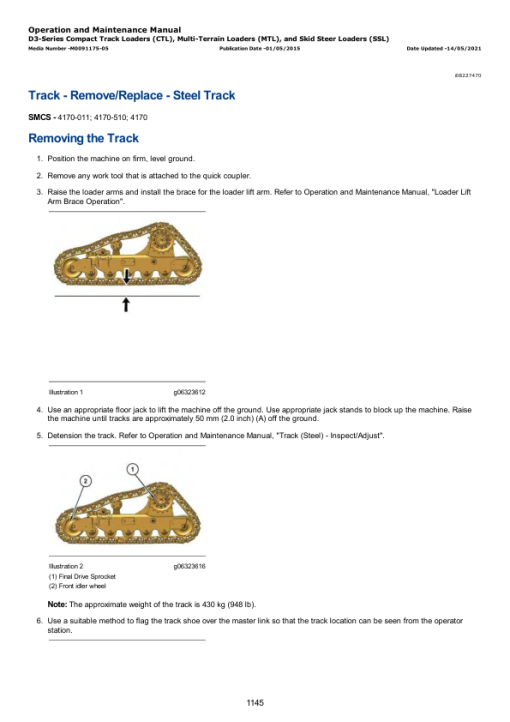 Caterpillar CAT 246D3 Skid Steer Loader Service Repair Manual (EP300001 and up) - Image 2