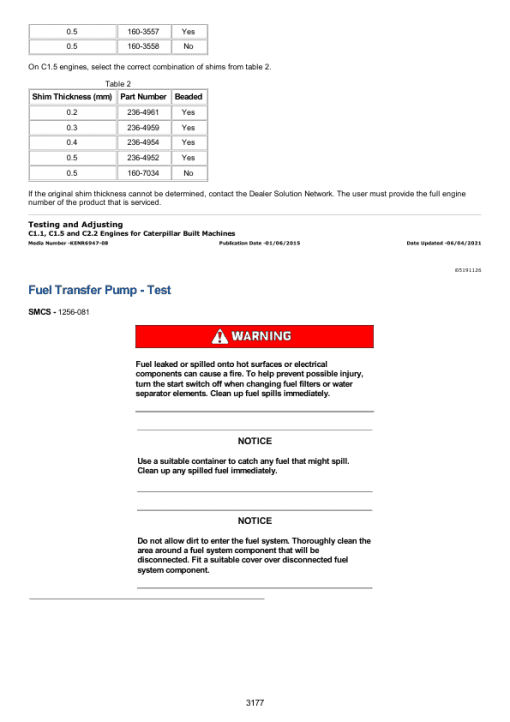 Caterpillar CAT 247B Multi Terrain Loader Service Repair Manual (MTL00001 till 05074) - Image 3