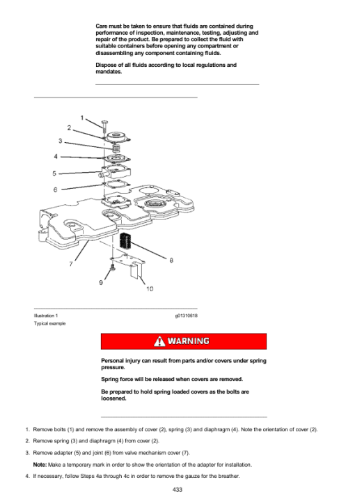 Caterpillar CAT 247B Multi Terrain Loader Service Repair Manual (MTL00001 till 05074) - Image 4