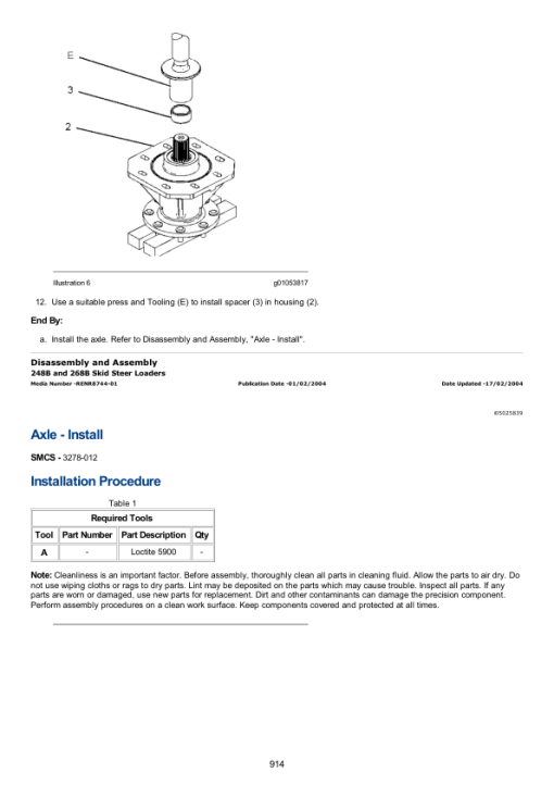 Caterpillar CAT 248B Skidsteer Loader Service Repair Manual (SCL00001 and up) - Image 5