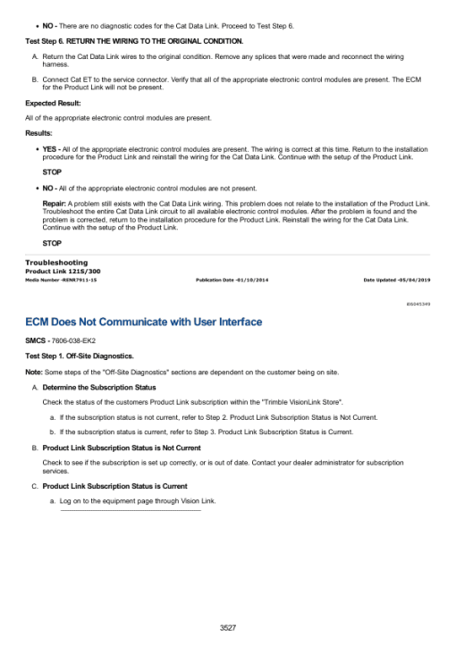 Caterpillar CAT 267 Multi Terrain Loader Service Repair Manual (CMP00001 and up) - Image 2