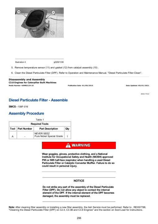 Caterpillar CAT 272D3 Skid Steer Loader Service Repair Manual (HX200001 and up) - Image 3