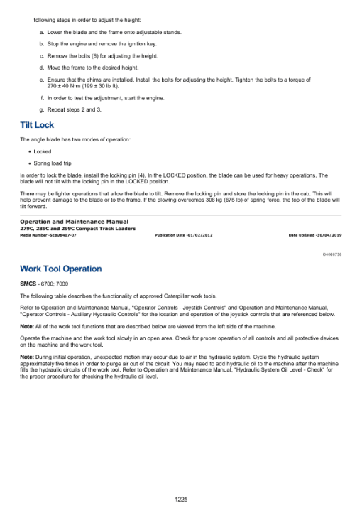 Caterpillar CAT 279C Compact Track Loader Service Repair Manual (MBT00001 and up) - Image 2