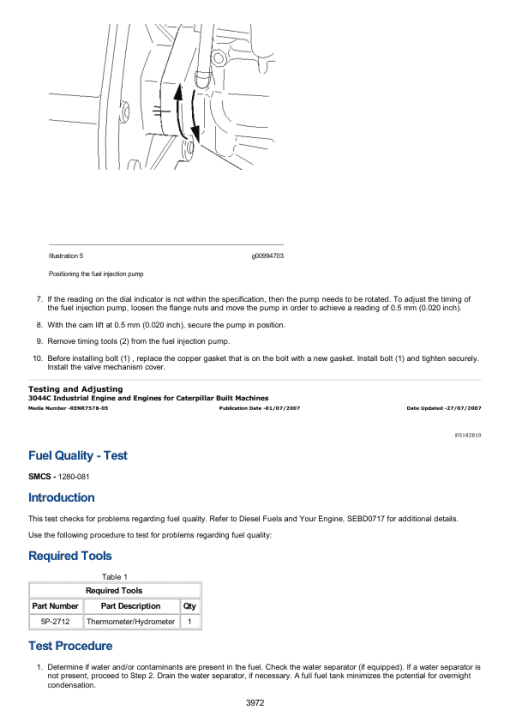 Caterpillar CAT 287C2 Multi Terrain Loader Service Repair Manual (SSB00001 and up) - Image 4