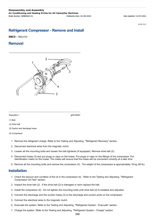 Caterpillar CAT 289D Compact Track Loader Service Repair Manual (A9Z00001 and up) - Image 4