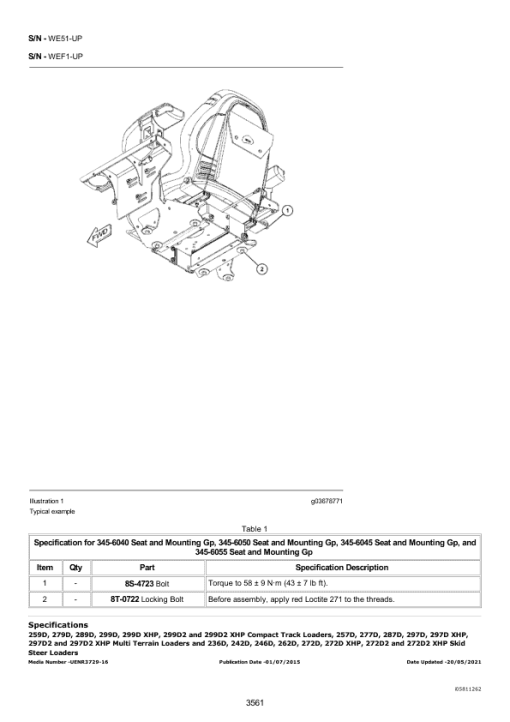 Caterpillar CAT 299D Compact Track Loader Service Repair Manual (GTC00001 and up) - Image 3