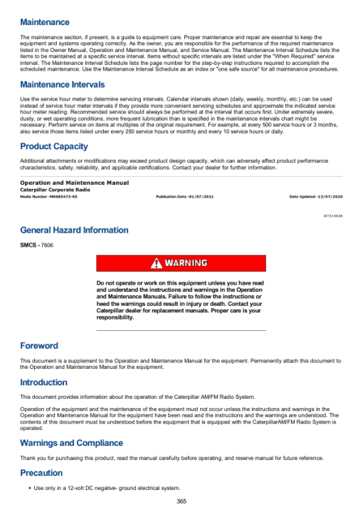 Caterpillar CAT 301.4C Mini Hydraulic Excavator Service Repair Manual (LJK00001 and up) - Image 3