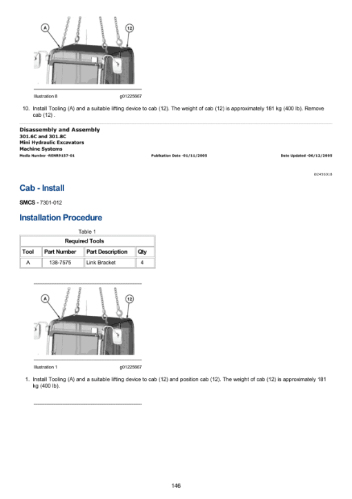 Caterpillar CAT 301.6C, 301.8C Mini Hydraulic Excavator Service Repair Manual (JBB00001 and up) - Image 4