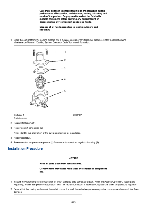 Caterpillar CAT 301.7CR Mini Hydraulic Excavator Service Repair Manual (JH700001 and up) - Image 4