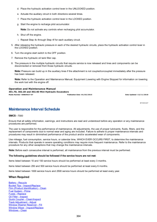 Caterpillar CAT 320DL Excavator Service Repair Manual (TDH00001 and up) - Image 3