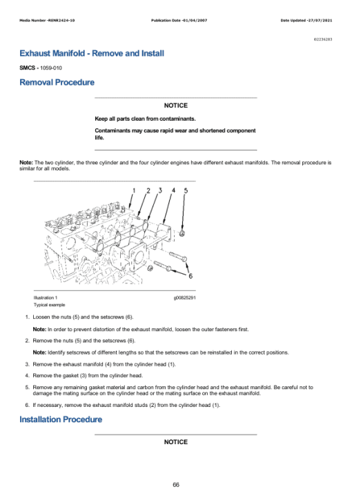 Caterpillar CAT 3013 Engine Machine Service Repair Manual (4ZW00001 and up) - Image 5