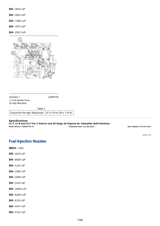 Caterpillar CAT 304.5 Mini Hydraulic Excavator Service Repair Manual (ANR00001 and up) - Image 2