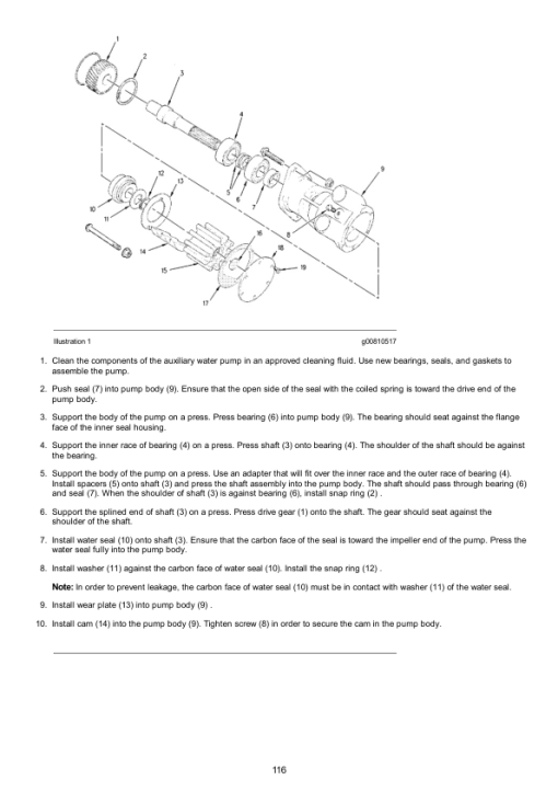 Caterpillar CAT D398A Marine Engine Service Repair Manual (67B00001 and up) - Image 2