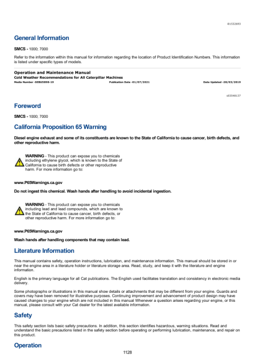 Caterpillar CAT 304E2CR Mini Hydraulic Excavator Service Repair Manual (FC200001 and up) - Image 3