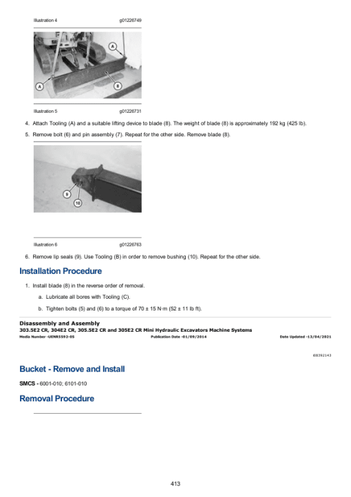 Caterpillar CAT 302.4D Mini Hydraulic Excavator Service Repair Manual (LJN00001 and up) - Image 5