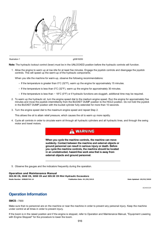 Caterpillar CAT 305.5E Mini Hydraulic Excavator Service Repair Manual (FKY00001 and up) - Image 5