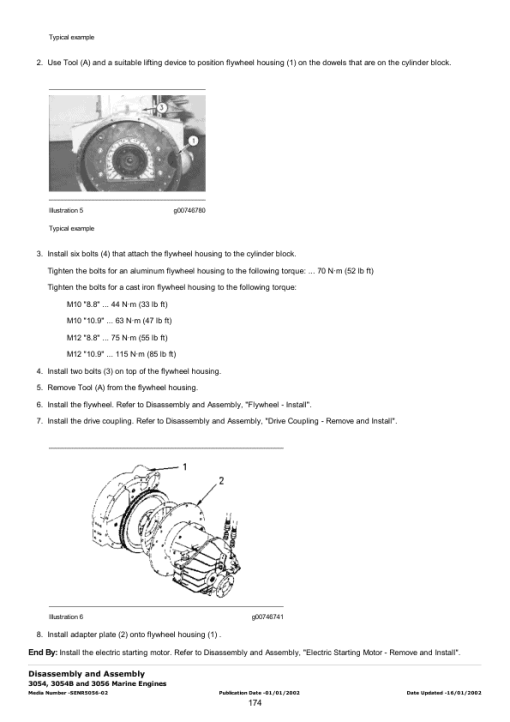 Caterpillar CAT 3054 Marine Engine Service Repair Manual (CYK00001 and up) - Image 2