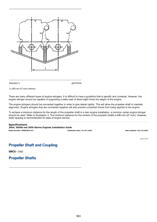 Caterpillar CAT 3054 Marine Engine Service Repair Manual (CYK00001 and up) - Image 5