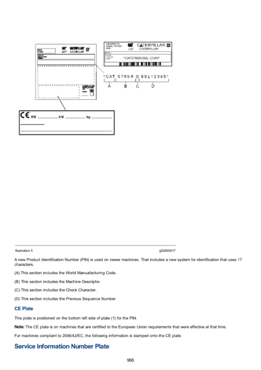 Caterpillar CAT 305E2 CR Mini Hydraulic Excavator Service Repair Manual (DF500001 and up) - Image 5