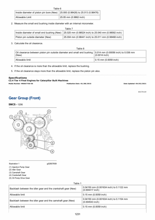 Caterpillar CAT 305E2 Mini Hydraulic Excavator Service Repair Manual (H5M00001 and up) - Image 2