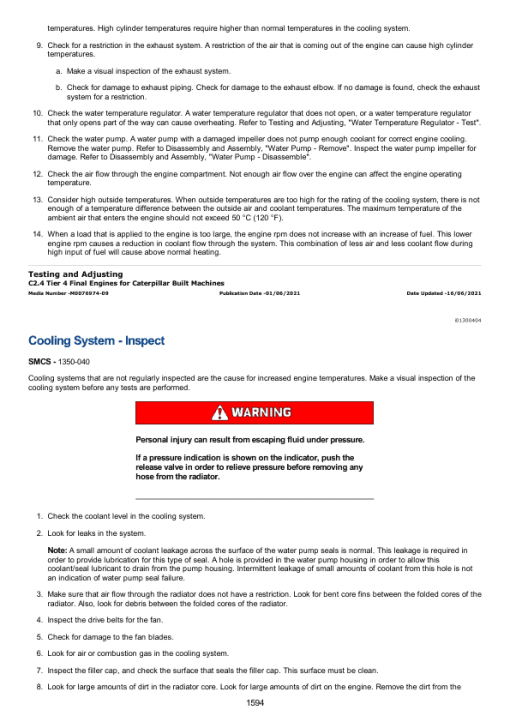 Caterpillar CAT 305E2 Mini Hydraulic Excavator Service Repair Manual (H5M00001 and up) - Image 5