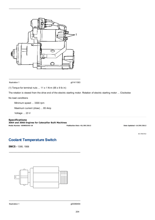 Caterpillar CAT 3056 Engine Machine Service Repair Manual (8XJ00001 and up) - Image 2