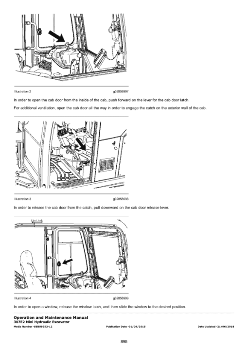 Caterpillar CAT 307E2 Mini Hydraulic Excavator Service Repair Manual (KC900001 and up) - Image 4