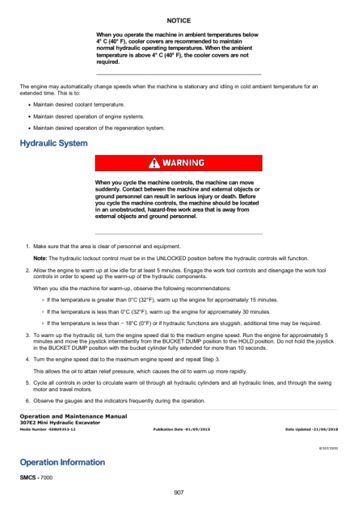 Caterpillar CAT 307E2 Mini Hydraulic Excavator Service Repair Manual (KC900001 and up) - Image 5