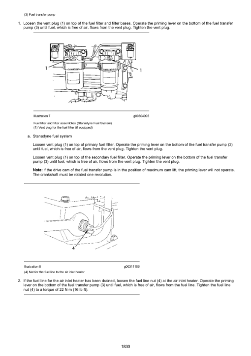 Caterpillar CAT 312 Excavator Service Repair Manual (6BL00001 and up) - Image 2