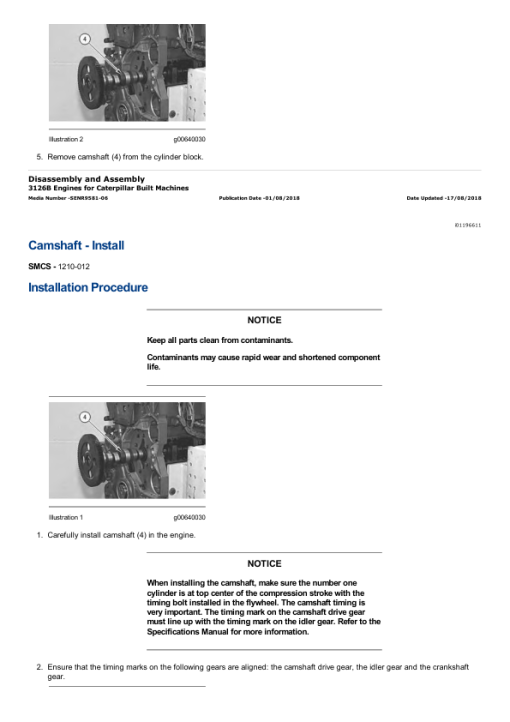 Caterpillar CAT 3126 Engine Machine Service Repair Manual (55K00001 and up) - Image 2