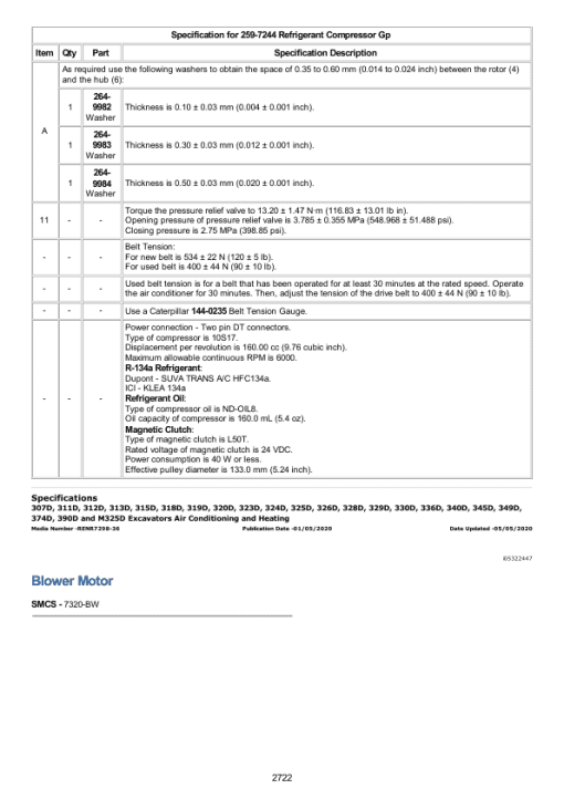 Caterpillar CAT 312D, 312D L Excavator Service Repair Manual (HCW00001 and up) - Image 4