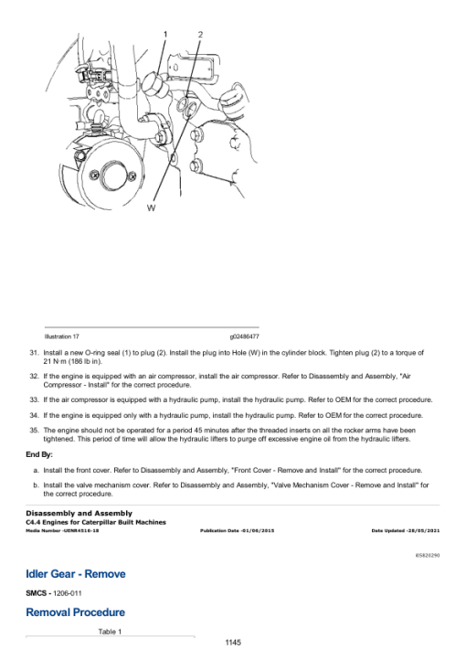 Caterpillar CAT 314D CR, 314D LCR Excavator Service Repair Manual (XHR00001 and up) - Image 2