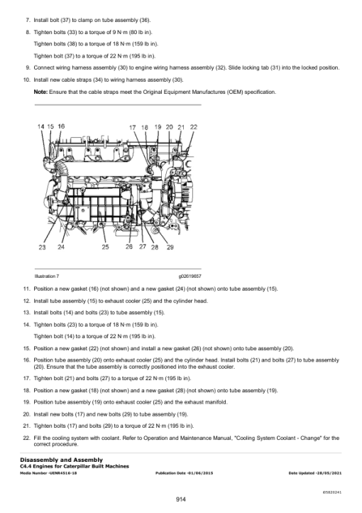 Caterpillar CAT 314D CR, 314D LCR Excavator Service Repair Manual (XHR00001 and up) - Image 5