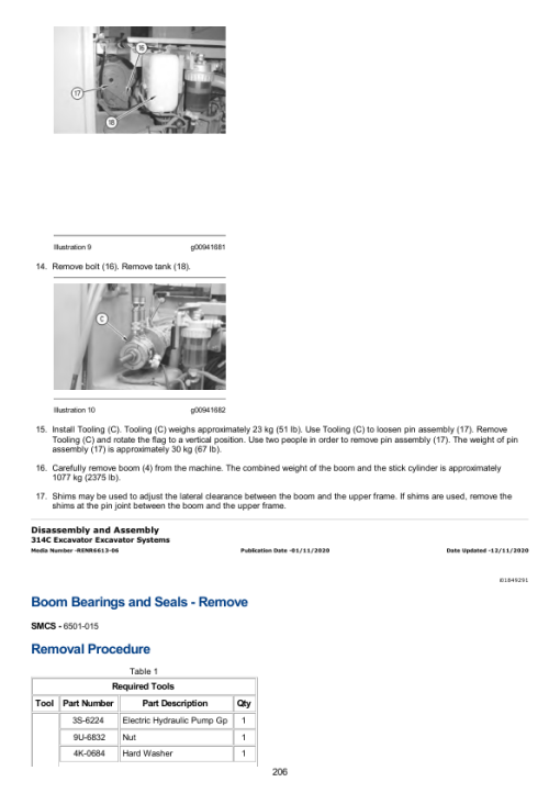 Caterpillar CAT 313D2, 313D2 GC, 313D2 L Excavator Service Repair Manual (RDE00001 and up) - Image 4