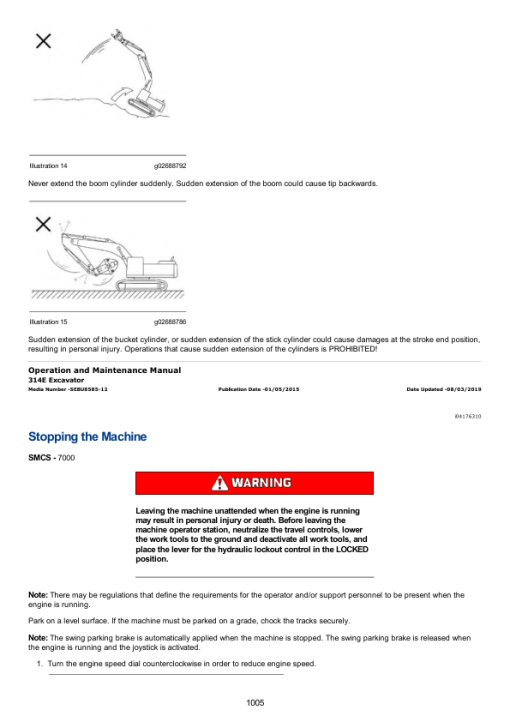 Caterpillar CAT 330D2 L Excavator Service Repair Manual (ZBF00001 and up) - Image 2