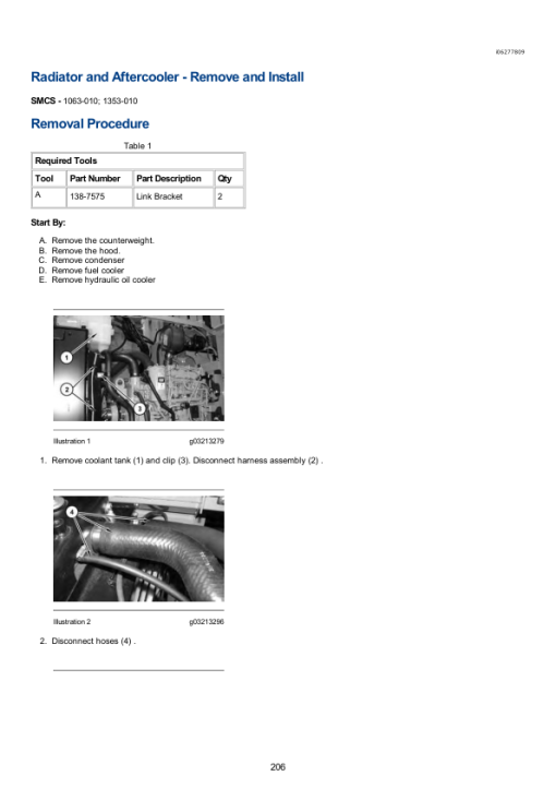 Caterpillar CAT 315F L, 315F LCR Excavator Service Repair Manual (TDY00001 and up) - Image 3