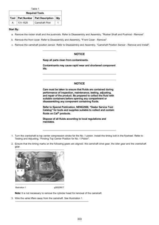 Caterpillar CAT 3196 Engine Machine Service Repair Manual (6AR00001 and up) - Image 2