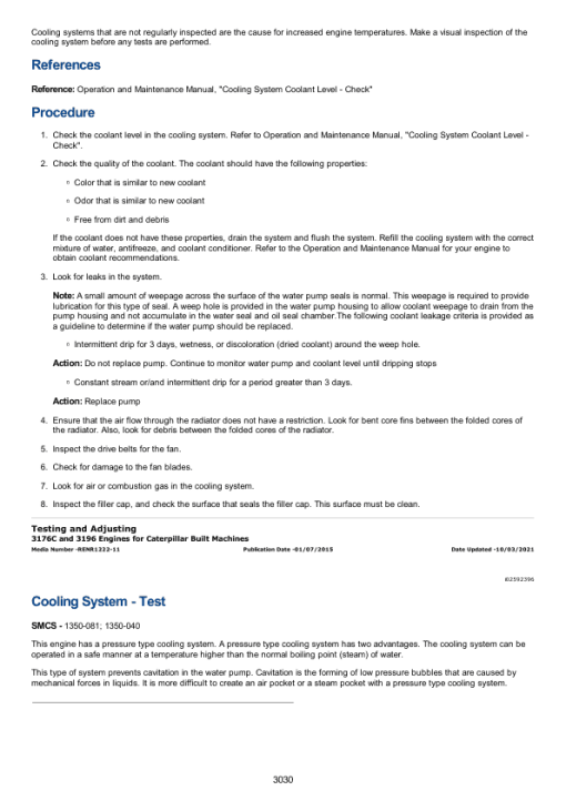 Caterpillar CAT 3196 Engine Machine Service Repair Manual (6AR00001 and up) - Image 4