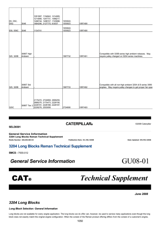 Caterpillar CAT 320, 320L, 320N Track Type Excavator Service Repair Manual (2DL00214 and up) - Image 2