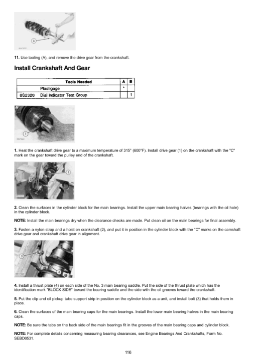 Caterpillar CAT 3204 Engine Machine Service Repair Manual (1AK00001 and up) - Image 2