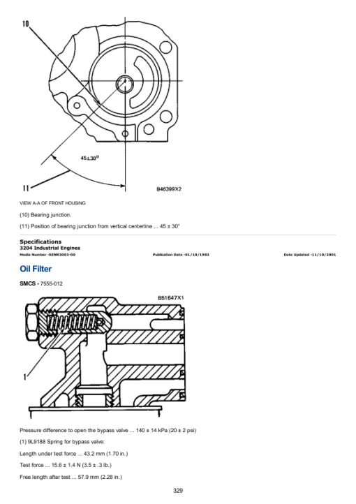 Caterpillar CAT 3204 Engine Machine Service Repair Manual (1AK00001 and up) - Image 4