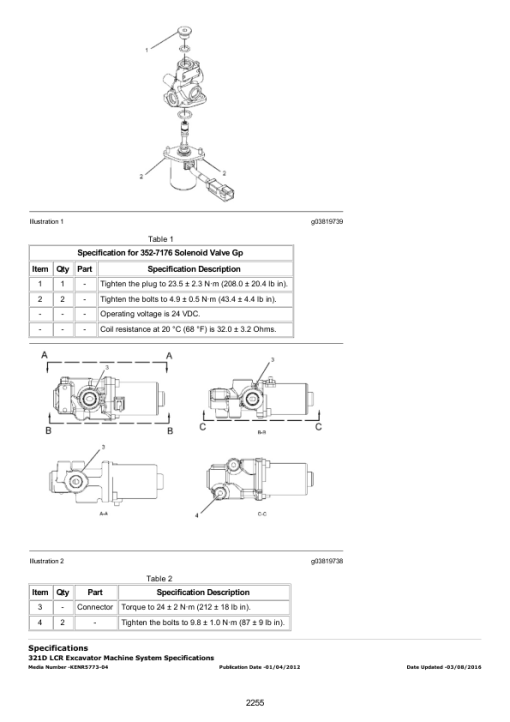 Caterpillar CAT 321D LCR Excavator Service Repair Manual (MPG00001 and up) - Image 3