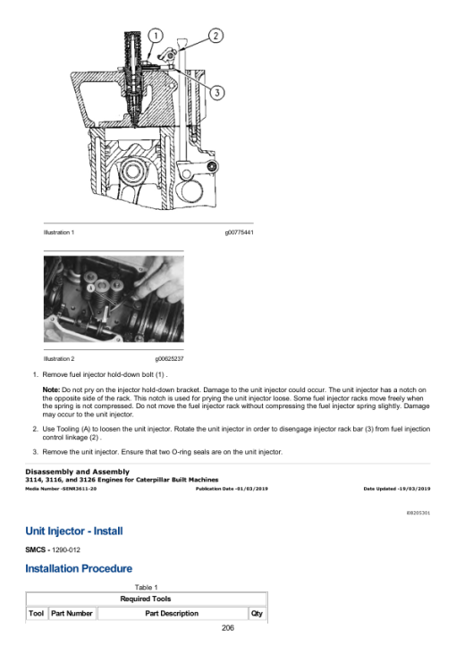 Caterpillar CAT E240B Excavator Service Repair Manual (8SF00001 and up) - Image 4