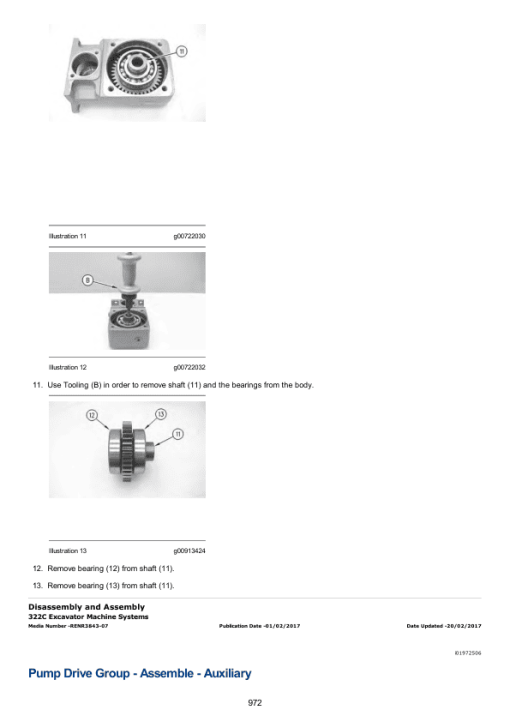 Caterpillar CAT 322N Excavator Service Repair Manual (9JL00001 and up) - Image 5