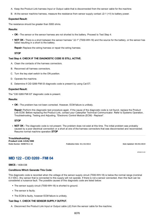 Caterpillar CAT 325B, 325B L Excavator Service Repair Manual (8RR00001 and up) - Image 5