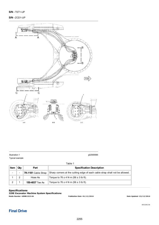 Caterpillar CAT 329E L Excavator Service Repair Manual (ZCD00001 and up) - Image 3