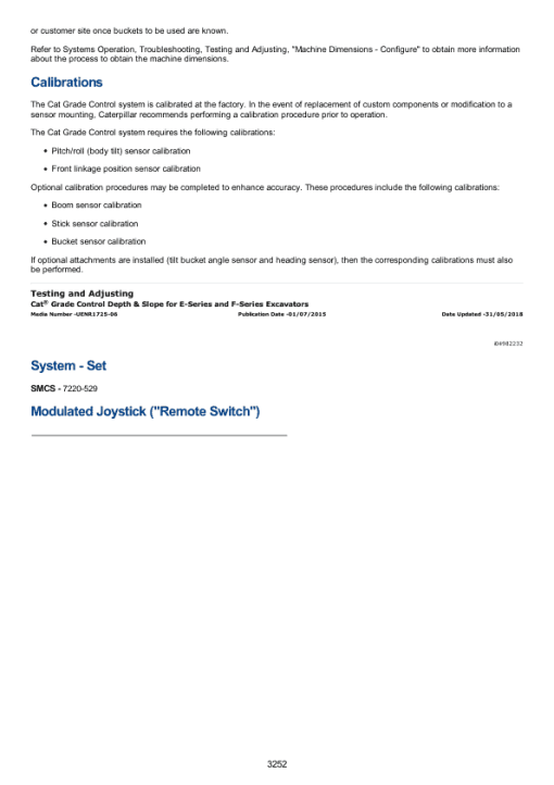 Caterpillar CAT 225 Excavator Service Repair Manual (76U02729 till 03764) - Image 3