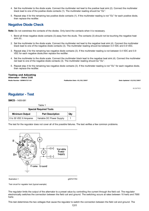 Caterpillar CAT 3306C Truck Engine Service Repair Manual (9TL00001 and up) - Image 2