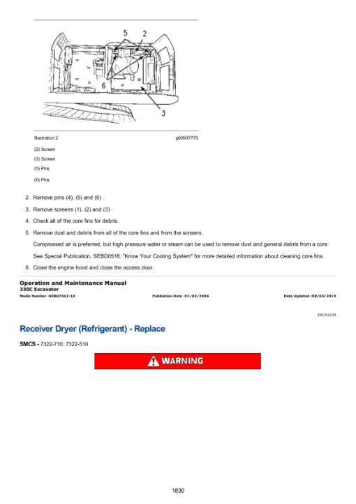 Caterpillar CAT 325, 325 L, 325 LN Excavator Service Repair Manual (2SL00001 and up) - Image 3