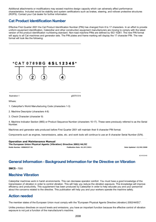 Caterpillar CAT 325, 325 L, 325 LN Excavator Service Repair Manual (2SL00001 and up) - Image 4